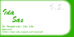 ida sas business card